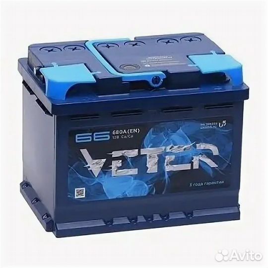 Аккумулятор veter 66 a/ч россия