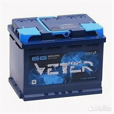 Аккумулятор veter 66 a/ч россия