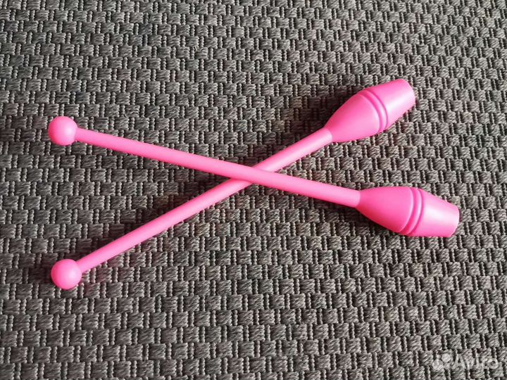 Булавы гимнастические, розовые