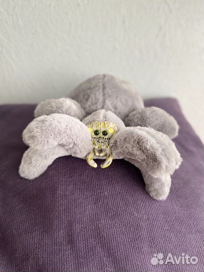 Мягкая игрушка паук с подвижными лапками