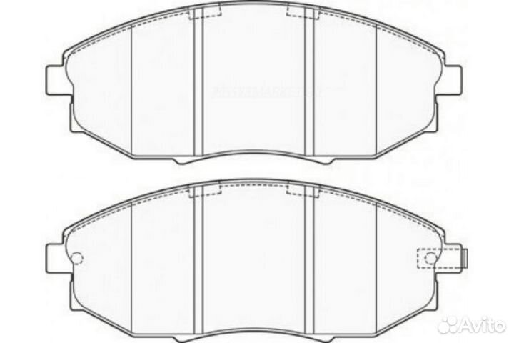 SB nagamochi BP10380 Колодки тормозные дисковые пе