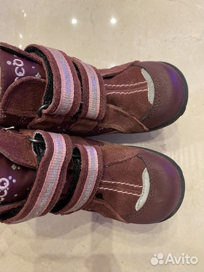 Зимние ботинки ecco 22 девочка