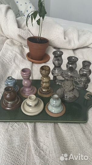 Подсвечники керамические