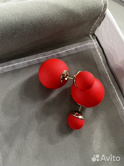 Серьги пусеты dior оригинал