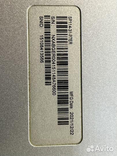 Acer spin 1 sp114-31