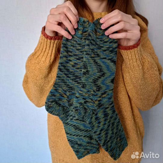 Носки вязаные ручной работы мужские