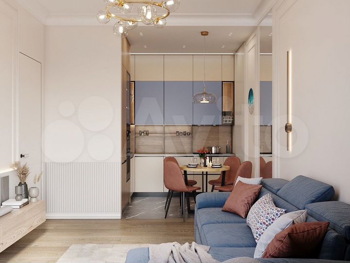 2-к. квартира, 49,1 м², 3/6 эт.