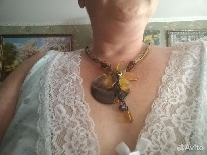 Украшение на шею ручная работа