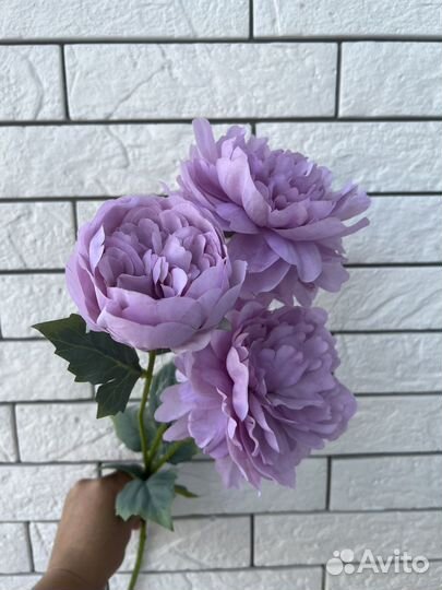 Искусственные цветы пион для свадебного декора