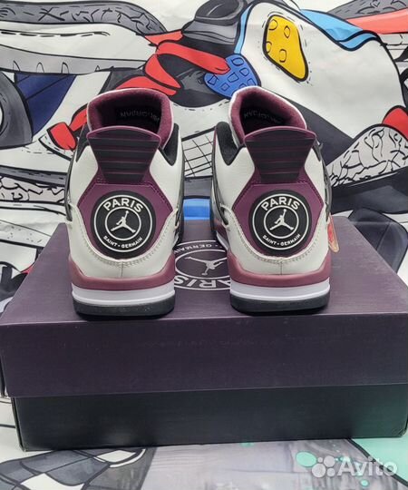 Кроссовки Nike Air jordan 4 retro PSG