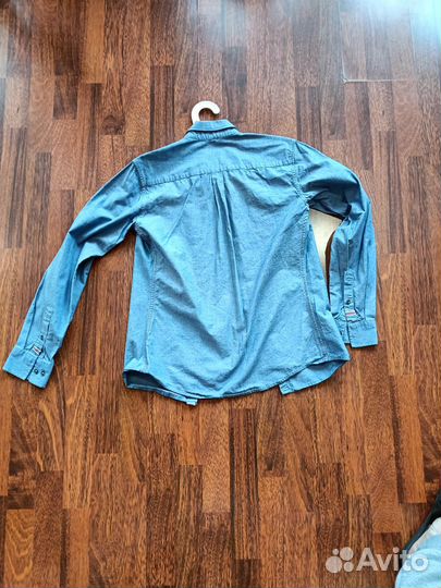 Рубашка мужская светло-синяя