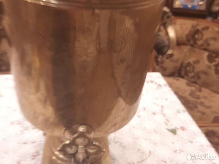 Самовар на дровах медный