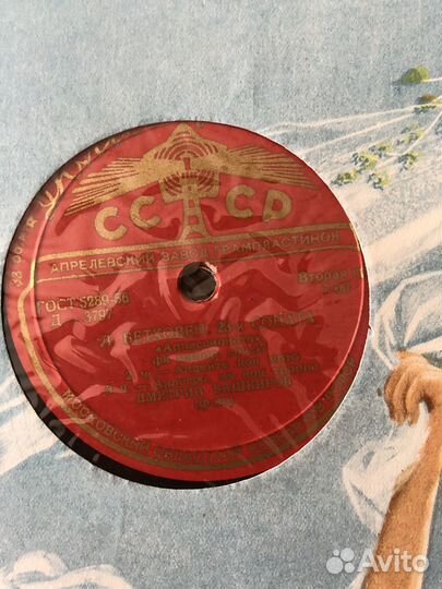 Пластинка виниловая долгоиграющая