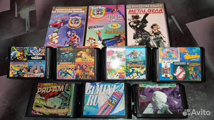 Картриджи Sega + обложки