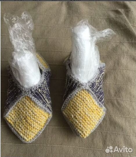 Носки ручной вязки шерстяные 36 р-ра