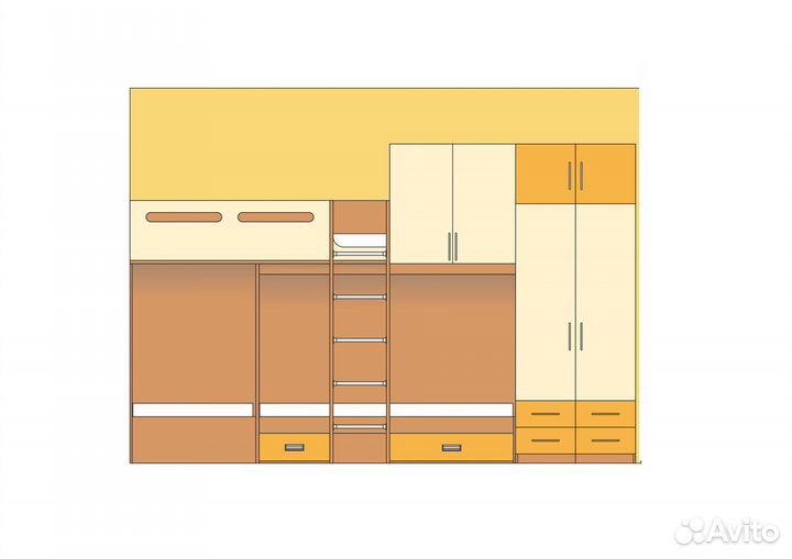 Готовая Детская на 3 детей