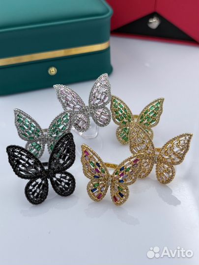 Кольцо бабочка