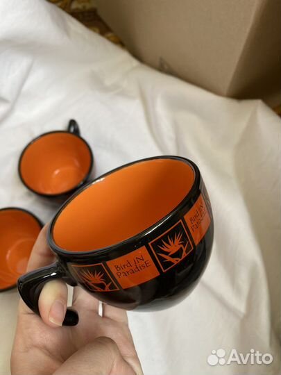 Кружки с блюдцами