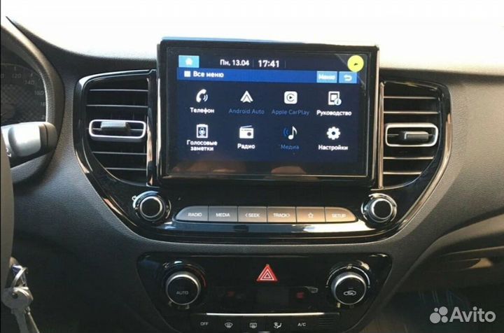 Штатная магнитола Hyundai Solaris