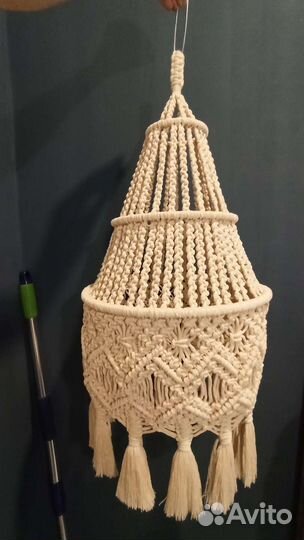 Абажур из макраме