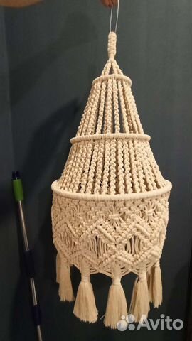Абажур из макраме