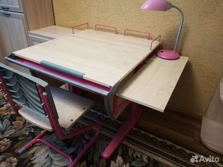 Растущая парта и стул деми