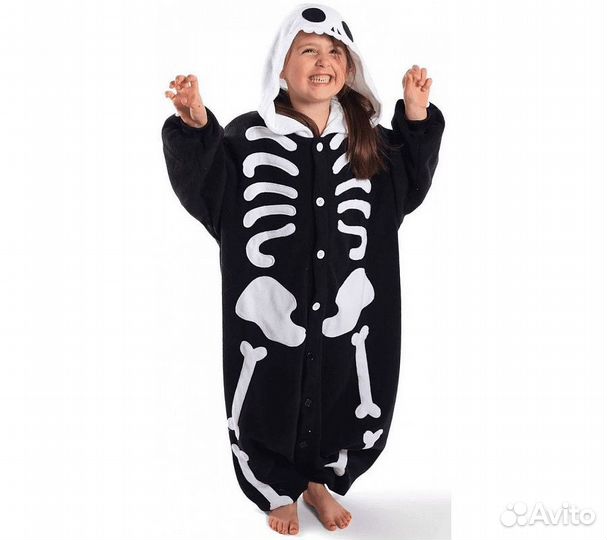 Кигуруми для детей FunFur Скелет S