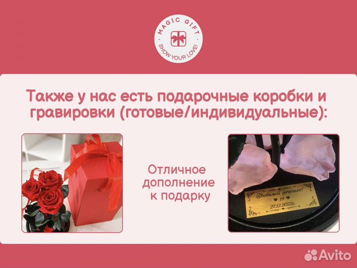 Роза в колбе вечная