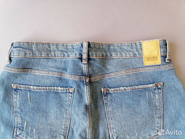 Женские джинсы бойфренды укороченные 46 M colins