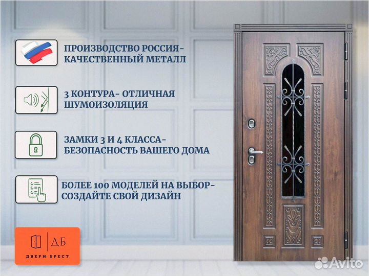 Дверь с окном Лацио терморазрыв