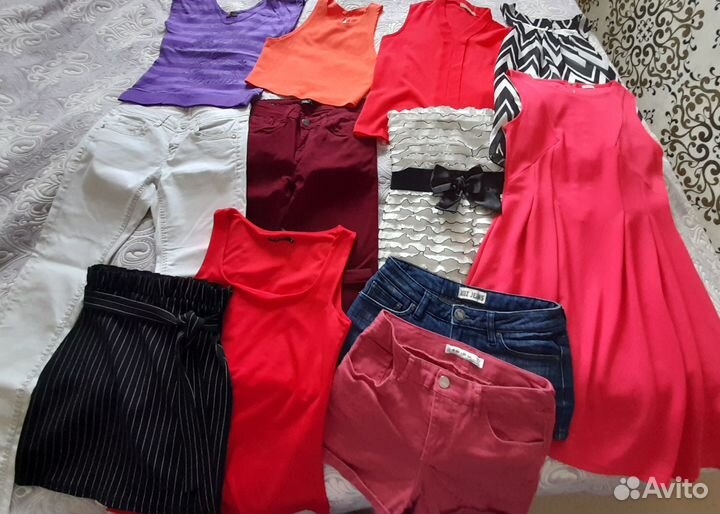 Вещи пакетом для девушки или подростка, размер 42