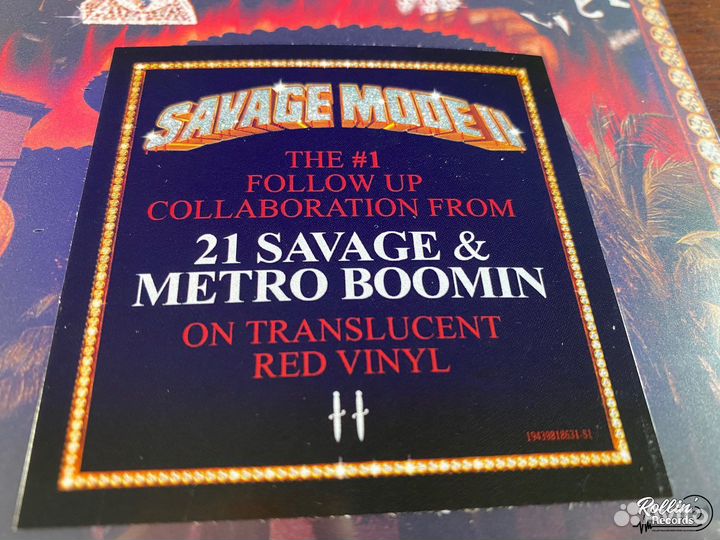 21 Savage & Metro Boomin - Savage Mode II - Винил