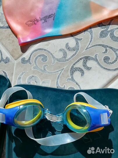 Купальник ласты очки шапочка для бассейна