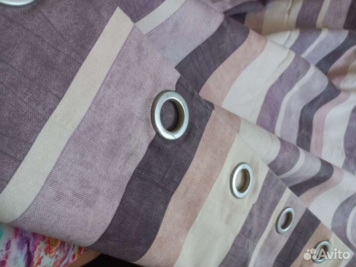 Шторы блэкаут на кольцах.высота3, ширина2,66