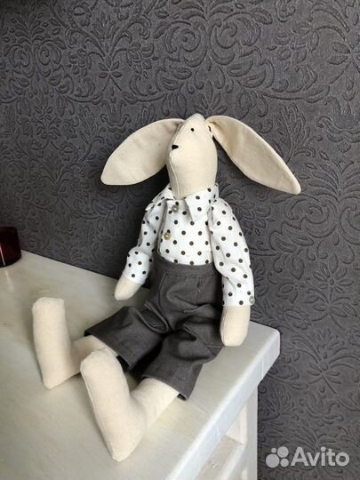 Интерьерная зайка тильда ручная работа