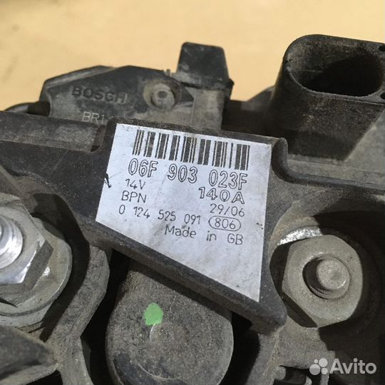 Генератор 06F903023F 140A Bosch Volkswagen