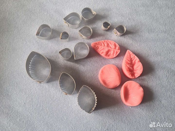 Молд лист розы, лепесток розы