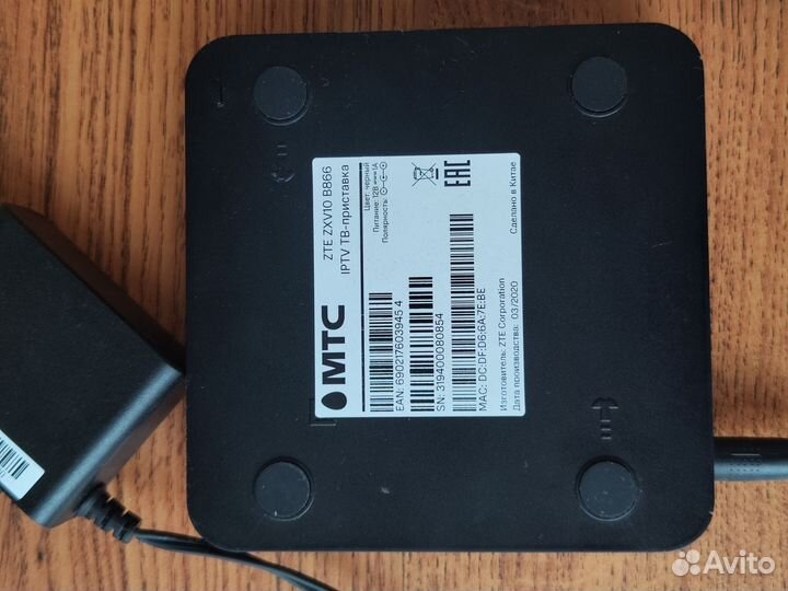 Тв приставка МТС zte b-866