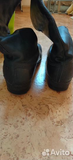 Хромовые сапоги