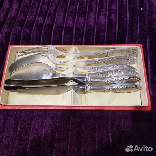 Набор СССР Мельхиор. Ложки, вилки, ножи