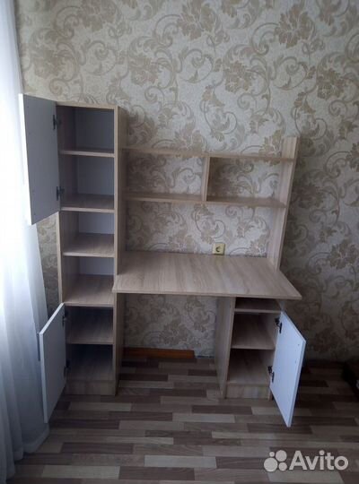 Компьтерный стол пкс-6 Дуб Сонома/Белый глянец