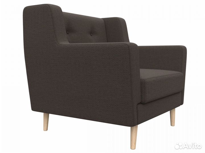 Кресло Брайтон, рогожка, амур коричневый. Москва