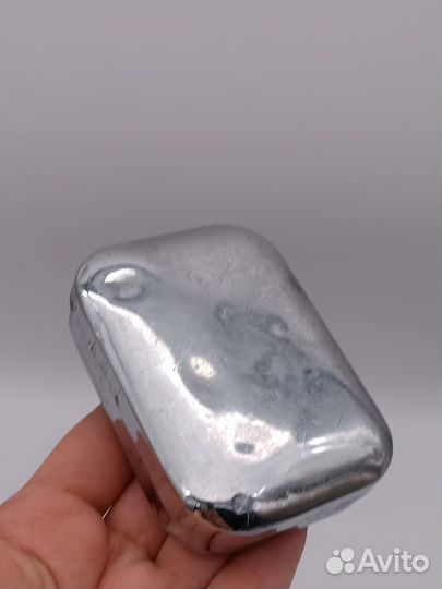 Шкатулка мыльница металл хромирование