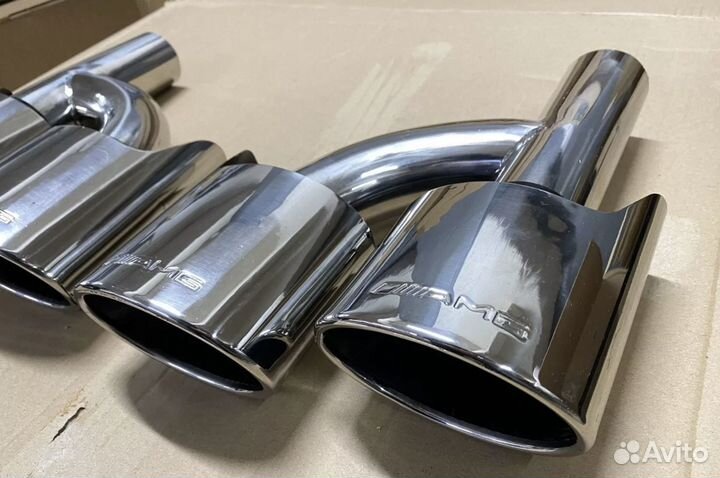 Насадки на глушитель AMG W164 W204 W212