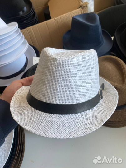 Шляпа соломенная белая новая
