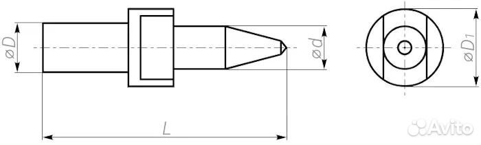 Термосверло М4х46 мм H-Tools 3600370, с фаской