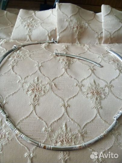 Гривна авторская с золотыми накладками