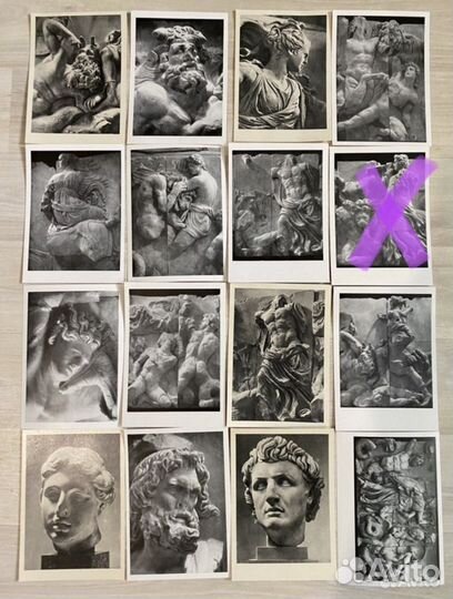 Комплект открыток Пергамский алтарь античность