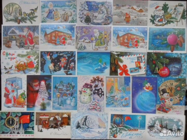 Новогодние советские 1970х- 80х годов чистые