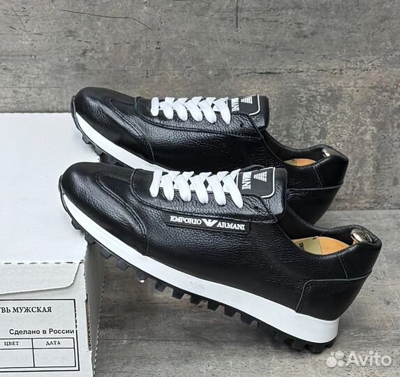 Мужские Кроссовки из Натуральной кожи